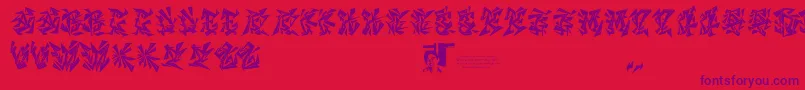 Lisätietoja Chasezenblight-fontista Chasezenblight-fontti – violetit fontit punaisella taustalla