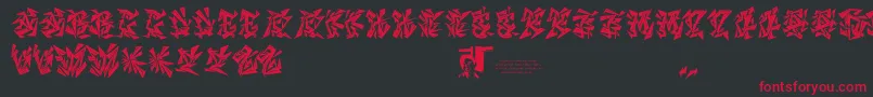Chasezenblight Font – Red Fonts on Black Background