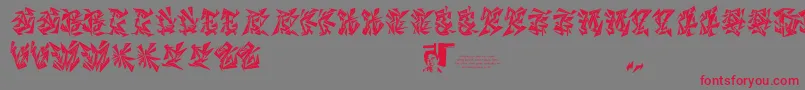 Chasezenblight Font – Red Fonts on Gray Background