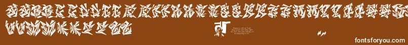 Chasezenblight Font – White Fonts on Brown Background