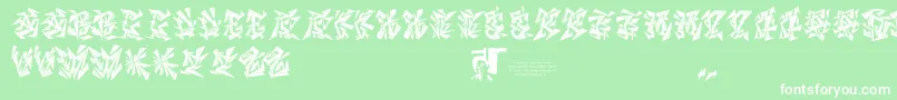 Chasezenblight Font – White Fonts on Green Background