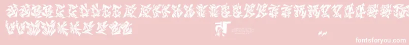 Chasezenblight Font – White Fonts on Pink Background