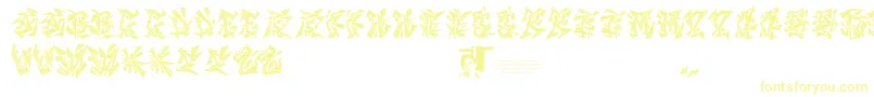Chasezenblight Font – Yellow Fonts on White Background