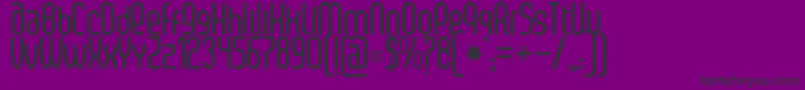 SenziBold Font – Black Fonts on Purple Background