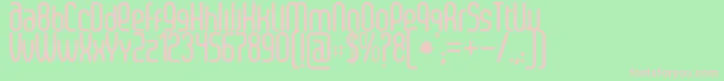 SenziBold Font – Pink Fonts on Green Background