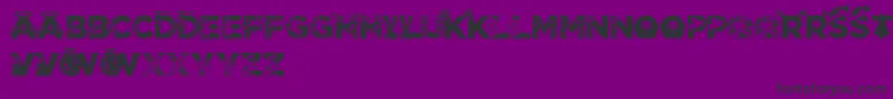 Christmabet Font – Black Fonts on Purple Background