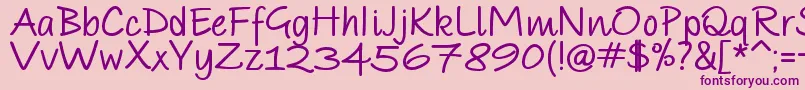 ParoleScriptBoldDemo Font – Purple Fonts on Pink Background