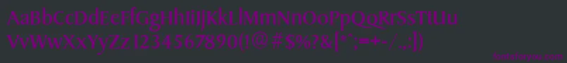SydneyserialRegular Font – Purple Fonts on Black Background