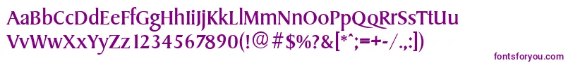 SydneyserialRegular Font – Purple Fonts on White Background
