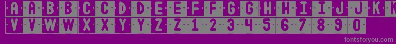 Шрифт DoubleColorSt – серые шрифты на фиолетовом фоне