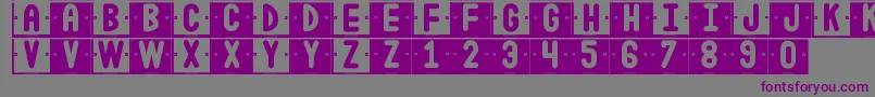Шрифт DoubleColorSt – фиолетовые шрифты на сером фоне