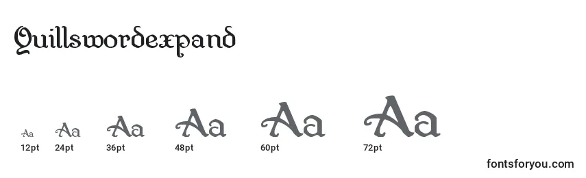 Quillswordexpand Font Sizes
