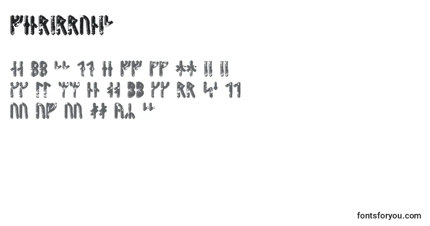Шрифт Fenrirrunic – алфавит, цифры, специальные символы