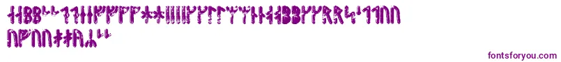 Шрифт Fenrirrunic – фиолетовые шрифты