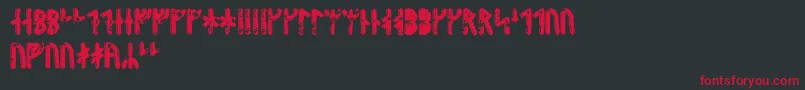 fuente Fenrirrunic – Fuentes Rojas Sobre Fondo Negro