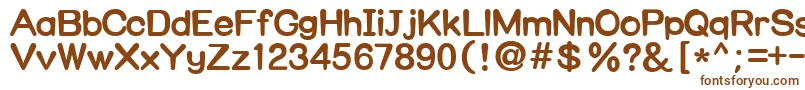 Nuggim Font – Brown Fonts on White Background