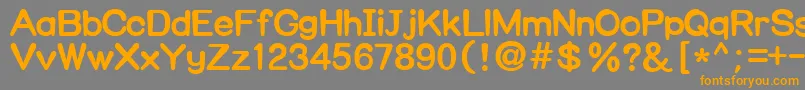 Nuggim Font – Orange Fonts on Gray Background