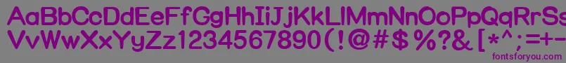 Nuggim Font – Purple Fonts on Gray Background