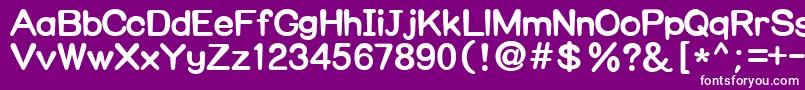 フォントNuggim – 紫の背景に白い文字