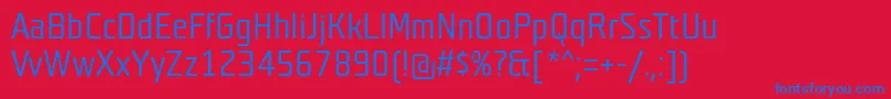 TeutonweissBold Font – Blue Fonts on Red Background