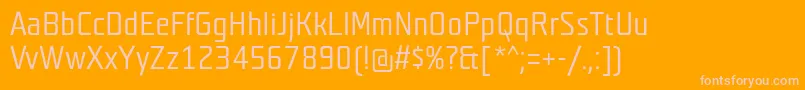 TeutonweissBold Font – Pink Fonts on Orange Background