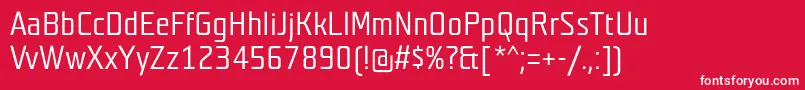 TeutonweissBold Font – White Fonts on Red Background