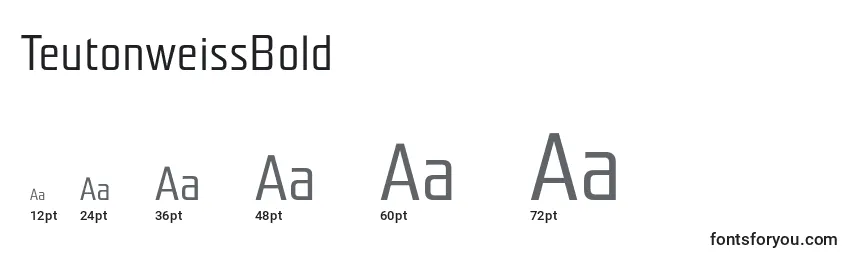 TeutonweissBold Font Sizes