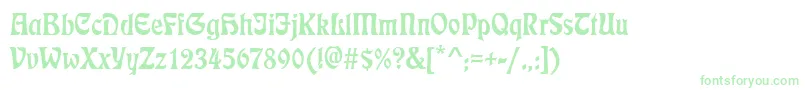 EtienneRegular Font – Green Fonts on White Background