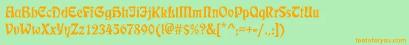 More about EtienneRegular Font EtienneRegular Font – Orange Fonts on Green Background