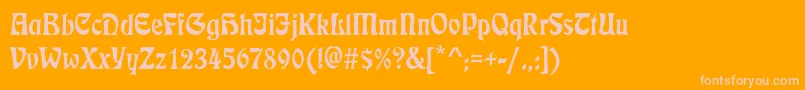 More about EtienneRegular Font EtienneRegular Font – Pink Fonts on Orange Background