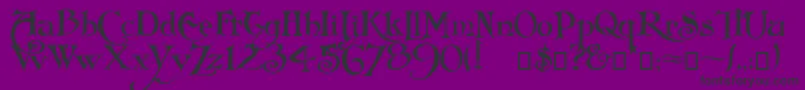 Подробнее о шрифте Arlekino Шрифт Arlekino – чёрные шрифты на фиолетовом фоне