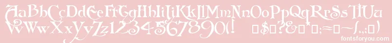 More about Arlekino Font Arlekino Font – White Fonts on Pink Background