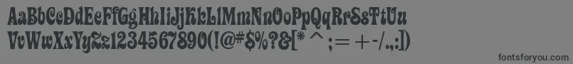 ZiggyitcTt Font – Black Fonts on Gray Background