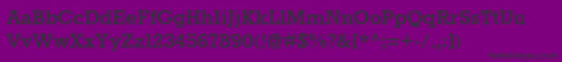 Fonte RokkittBold – fontes pretas em um fundo violeta