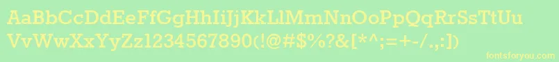 RokkittBold Font – Yellow Fonts on Green Background