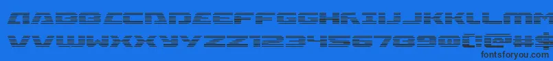 Iapetusgrad Font – Black Fonts on Blue Background