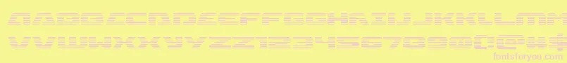 Iapetusgrad Font – Pink Fonts on Yellow Background