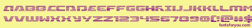 Iapetusgrad Font – Purple Fonts on Yellow Background