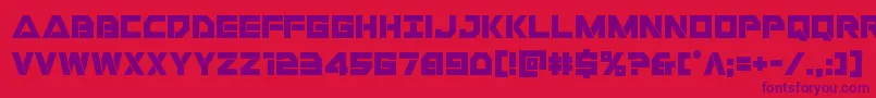 Шрифт Libertyisland – фиолетовые шрифты на красном фоне