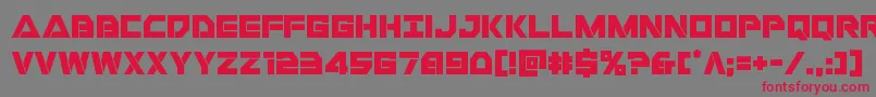 Libertyisland Font – Red Fonts on Gray Background