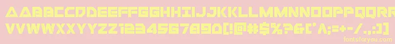 Libertyisland Font – Yellow Fonts on Pink Background