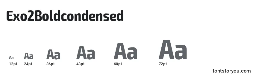 Exo2Boldcondensed Font Sizes