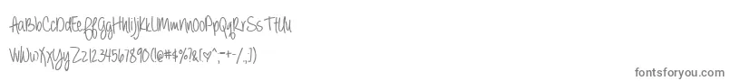 BmdAlwaysForeverBold-Schriftart – Graue Schriften auf weißem Hintergrund