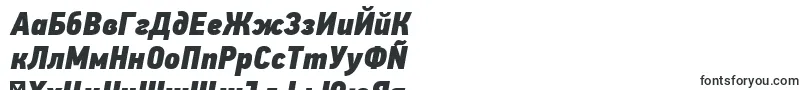 PfdintextcondproXblackitalic-Schriftart – bulgarische Schriften
