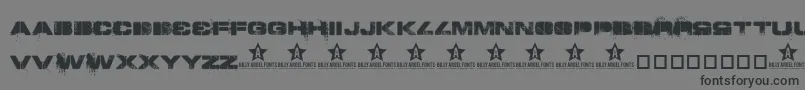 Toy Font – Black Fonts on Gray Background