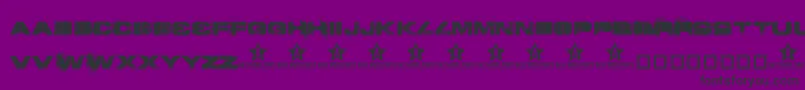 Toy Font – Black Fonts on Purple Background