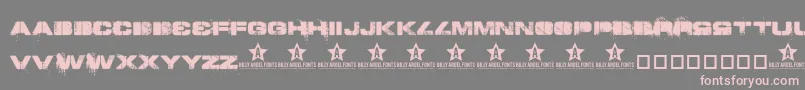 Toy Font – Pink Fonts on Gray Background