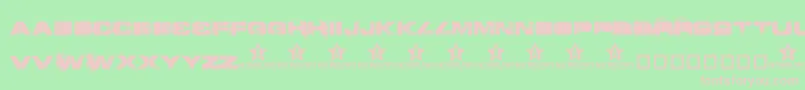 Toy Font – Pink Fonts on Green Background