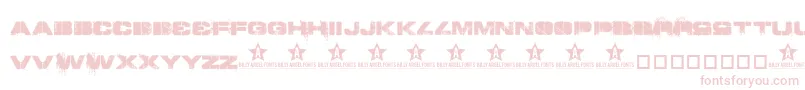 Toy Font – Pink Fonts on White Background