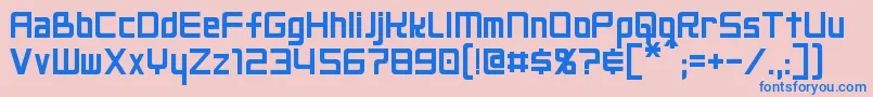 More about NeoGen Font NeoGen Font – Blue Fonts on Pink Background